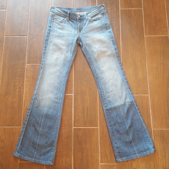 7 for all Mankind Flare Boot Cut Medium Wash - Picture 5 of 6
